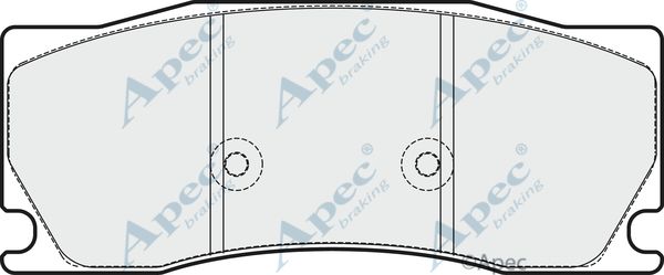 APEC BRAKING Комплект тормозных колодок, дисковый тормоз PAD1724